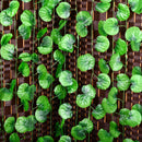 Artificial Plastic Begonia Leaf Garland Plants Vine Foliage Flower Home Decor li