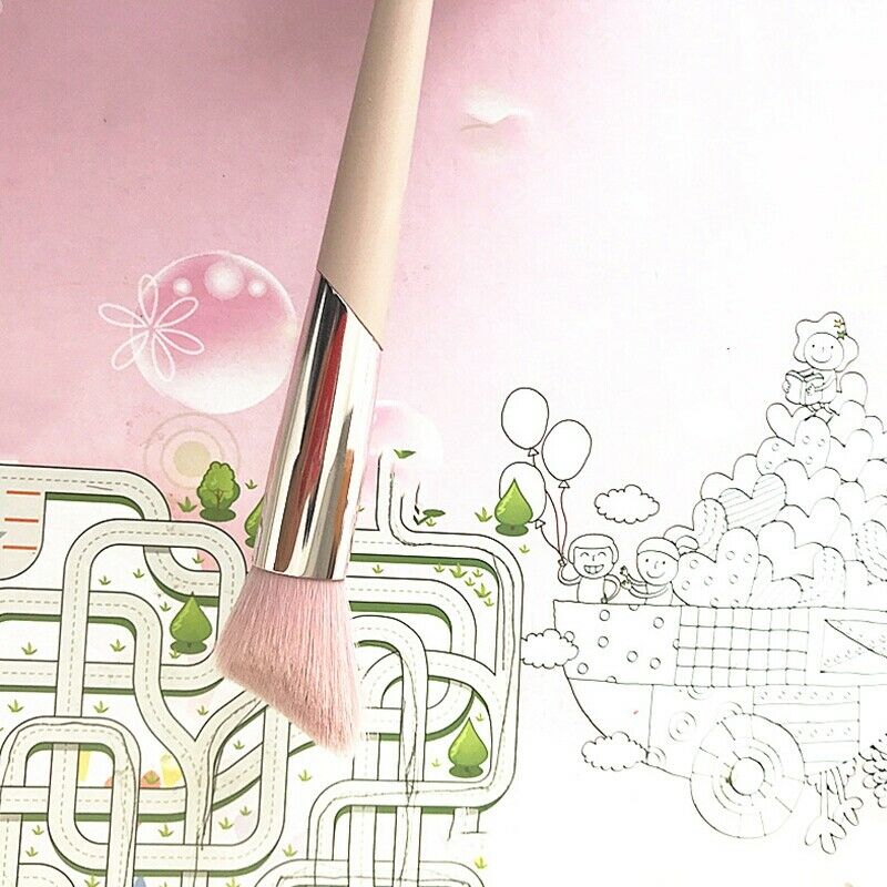 1Pcs Angled Blush Makeup Brush Contour Blusher Face Cheek Nose Loose Power  U7H5