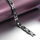 Fashion Jewelry Luxury Titanium Black Healthy Magnetic Bracelet Men's Frien