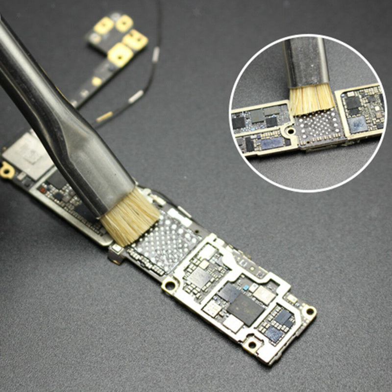 Chip IC Phone Motherboard Dual Head Dusting Brush Hard Brush Cleaning Tool