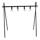 Portable Camping Hanging Rack Cookware Light Lamp Hanger Shelf Stand with 4 Hook