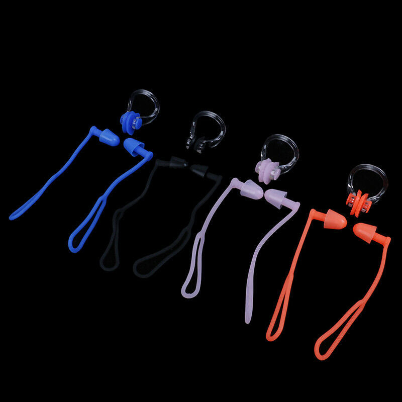 1 Set Swimming Soft Nose Clip Ear Plug Earplug Water Swim Accessories BX
