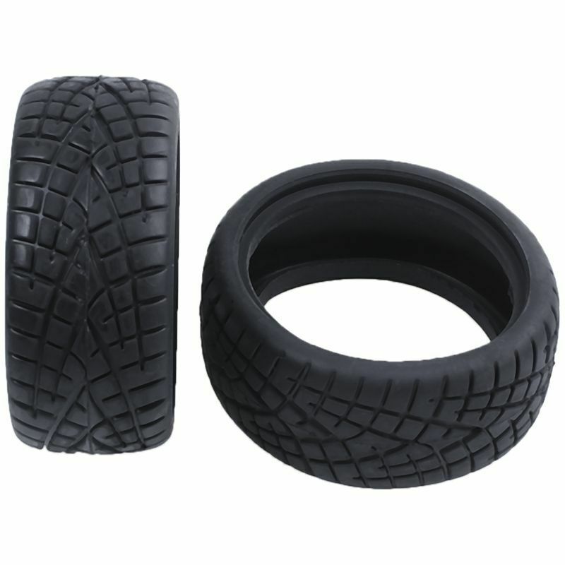 1/10 RC Car On Road Performance Rubber Racing Tire Tyre 8001 with Sponge 4p