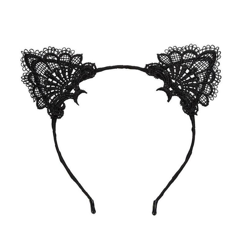 Sexy Summer Girls Lace Cat Ear Headband Hairband Princess Hair Accessories