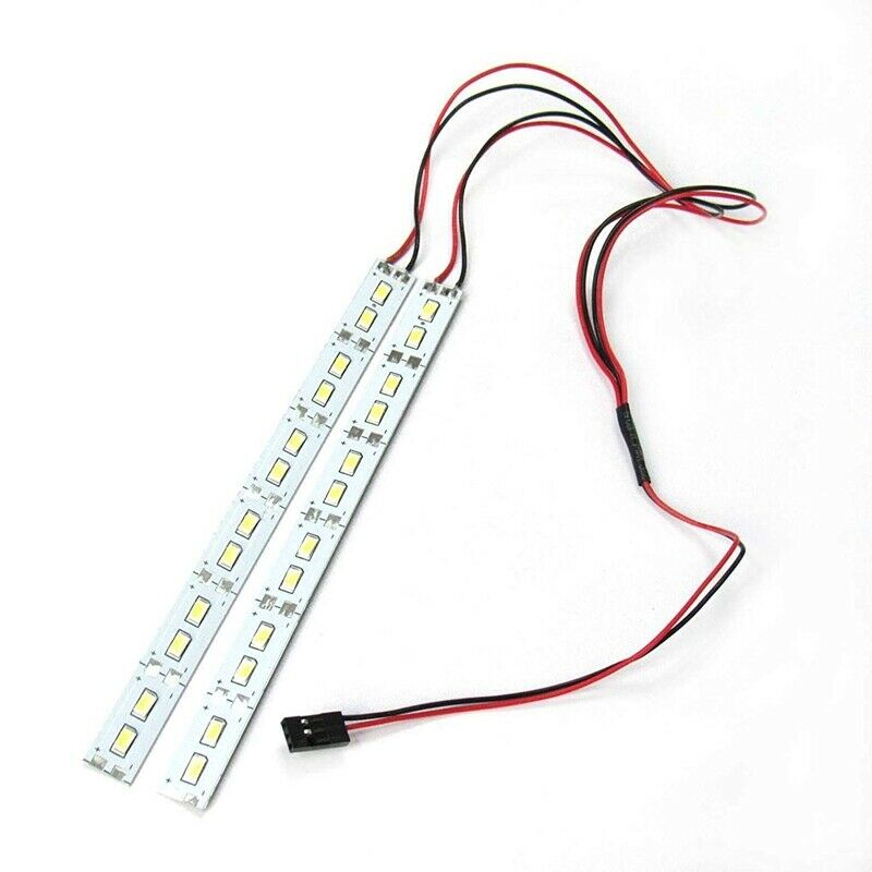 24 Leds Chassis Light Aluminum LED Strip 6V for 1/10 1/8 RC Car Crawler Bug Q7D8