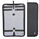 Men'S Lightweight Black Nylon Tie Organizer With Zipper Little Tie Case Fas