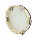 8" Hand Held Tambourine Drum Bell Birch Metal Jingles Percussion Musical