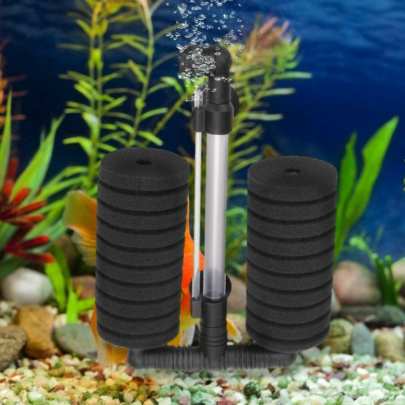 Mute Aquarium Filter Water Fish Tank Air Pump Skimmer Biochemical Cotton Sponge