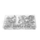 60Pcs Stainless Steel Hose Pipe Hoop Strong Hose Clamps Wire Assorted Kit  MZO