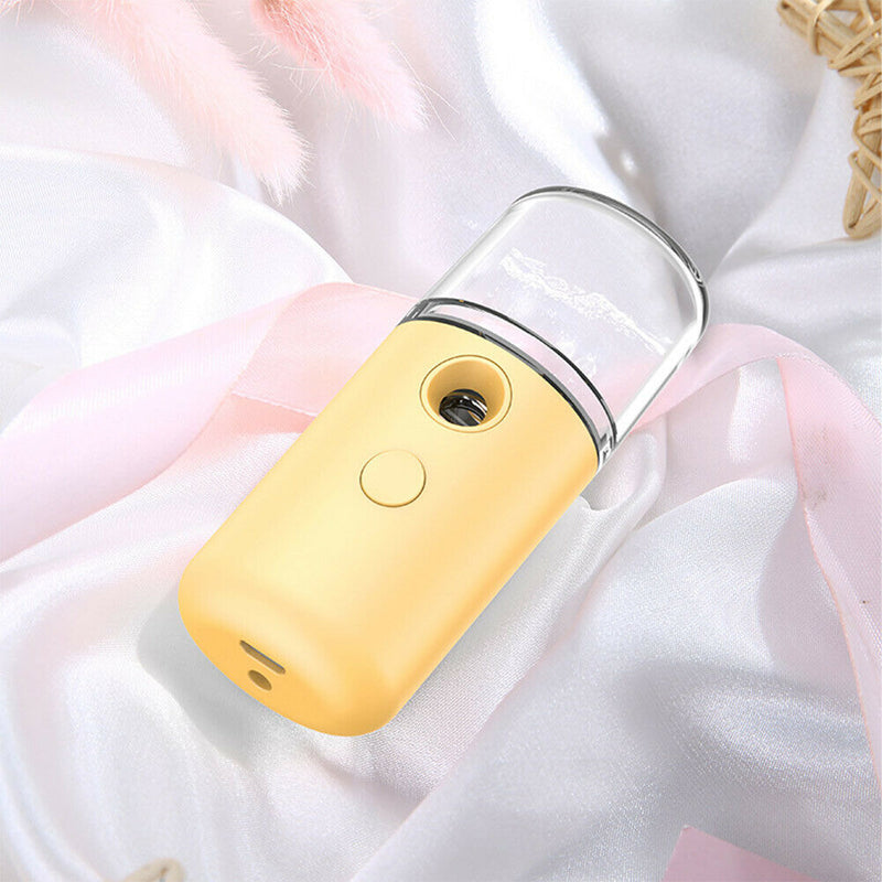 30ml USB Face Steamer Nano Humidifier Mist Moisturizing Sprayer (Yellow)