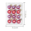 12pcs 2cm Christmas Tree Ball Bauble Hanging Ball Ornament (Pink+Red)