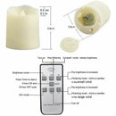 Flameless Candles,Remote Control LED Flickering Candles Battery Operated Da