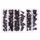 102pcs 6.3mm 8mm 9mm 10mm Nylon Bumper Push Fasteners Rivet Clips Expansion