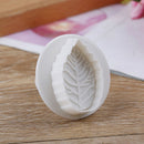 3x Cake Rose Leaf shaped mold Plunger Fondant Decorating Cake Cutter Tools JR