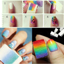 Nail Art DIY Design Stamping Plates Changeable Sponge Shade 8pcs / Set Nail Kit