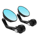 2x Fashion Motorcycle Rear View Mirrors Motorbike Handlebar End Universal