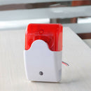 12V DC Wired Strobe Siren Red Light Sound Flash Buzzer Siren Home Security Alarm
