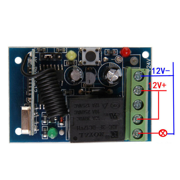 1CH 12V 433MHz Switch Receiver with Digital Wireless Remote Control #gib