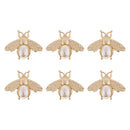 6Pcs Lovely Bee Shape Clasp Turn Lock Metal Hardware for DIY Handbag Shoulder