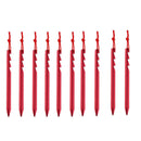 10Pcs Aluminum Alloy Tent Pegs Nails With Rope Lightweight Outdoor Camping