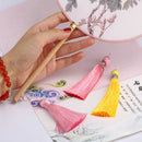 5Pcs 11cm Cushion Curtain Craft Sewing Trim Silky Keychain Bead Tassels Tool Set