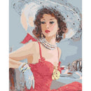 5D DIY Diamond Painting Women Full Round Drill Drawing Home Decor (A419)