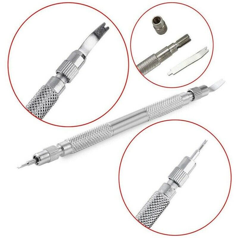 1X(9 Pcs Watch Strap Link Remover Kit Watch Band Link Pin Removal Watch Rep