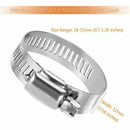 Hose Clamp,20 Pack Stainless Steel Adjustable 18-32mm Size Range Worm Gear  X9P1