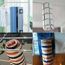 Quilt Towel Drying Rack Spiral Shaped Hanger Quilt Hooks Blanket Rack w/ St N6M2
