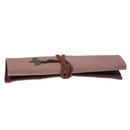 Fashion Canvas Wrap Roll Up Pen Brushes Makeup Case Pencil Bag Pouch Holder