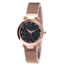 Ladies Watch Starry Sky Diamond Dial Women Bracelet Watches Magnetic Stainl