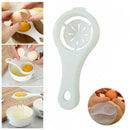 White Egg Yolk Separator Tools Easy Cooking House Sieve Gadget Plastic C8S4