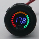3 Digit Voltmeter Volt Gauge with Low Voltage Alarm for 12-24V Car Boat Truck