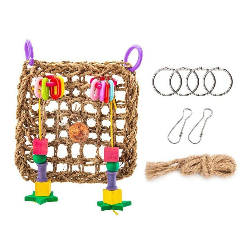 1pcs Bird Toys Hanging Swing Pet Cage Hammock Parakeet Finch Budgie Macaws