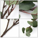 2X Artificial Plants Eucalyptus Leaves Silk Greenery Plants Wedding Party TWP