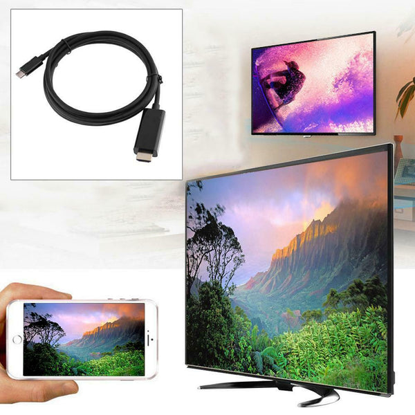 1.8M USB 3.1 Type C to HDMI Converter 4K Video Graphics Adapter Cable #gib