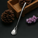 Creative Coffee Mixing Spoon Stainless Steel Filter Straw Tea Tools Bar A