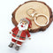Christmas Rhinestone Santa Claus Bag Pendant Keychain Car Key Ring Jewelry