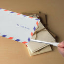 1PC Stainless Steel Letter Envelope Opener Utility Cutter Metal A4 Paper Blad-