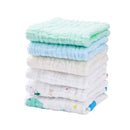6pcs/Set Soft Cartoon Baby Children Absorbent Cotton Feeding Saliva Towel A