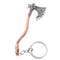 God of War 4 Leviathan Key Chain Metal Keyrings Kratos Guardian Axe Shape