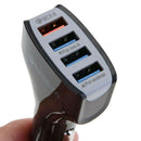 Quelima Qc3.0 Quick Phone Charge Adapter 4 Usb Port Car Charger Fast Smart  J6C9