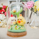 Glass Display Cloche Bell Jar Dome Flower Preservation Vase With Base 15cm