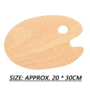 8inch x 12inch Wood Artist Painting Palette (1-Pack) M7 W4P0 R6G2 K1X5