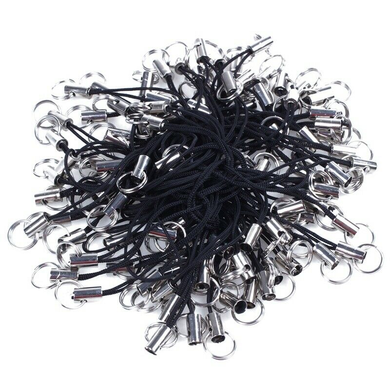 Lot of 100 Pieces Portable Lanyard in Nylon for Telephone Tether Cord of Ph T4X8