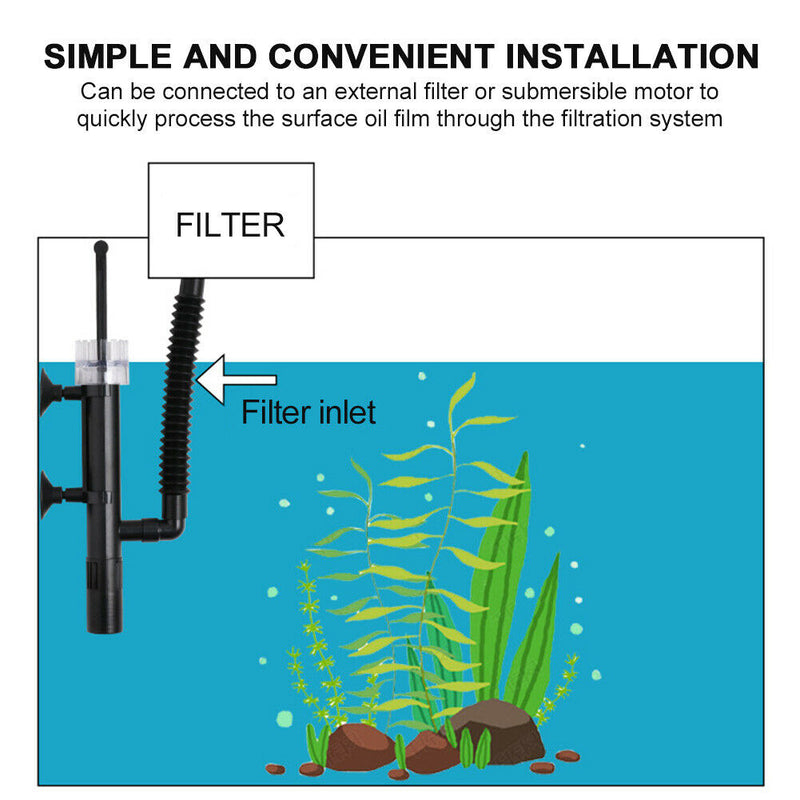 Fish Tank Aquarium Filter Oil Film Remover Keep Clear Practical Surface