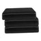 3x PU Leather Single Seat Cushion Slipcovers Covers for Sofa Couch Chairs Black