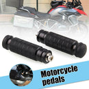 2x Aluminum Motorcycle Rear Footrests M8 Foot Pegs Pedals Motor Bike Parts
