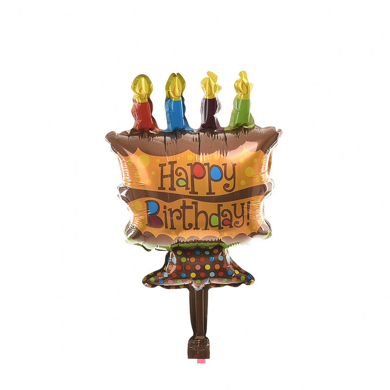 1 X Party Foil Balloons Happy Birthday Chocolate Cake Balloon for Kids 3C J Kw