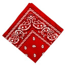 Women Men Novelty Cotton Paisley Cowboy Bandana Scarf Head Wrap Headband Red